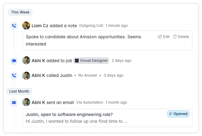 Two-way email sync