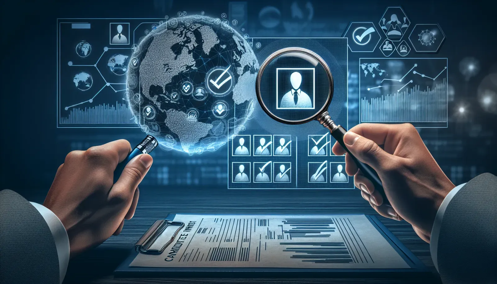 Illustration of thorough candidate screening in successful executive search strategy