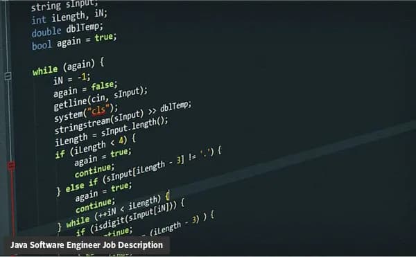 Java Software Engineer job description
