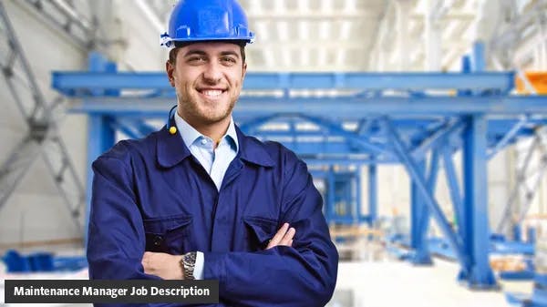Maintenance Manager Job Description Template