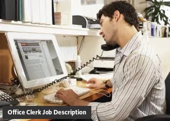 Office Clerk Job Description Template