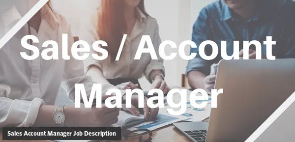 Sales Account Manager job description